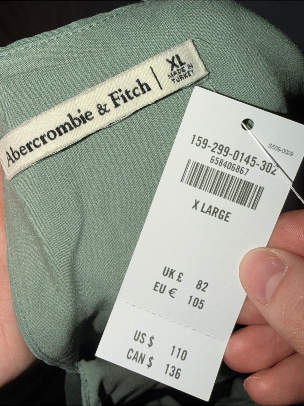 Abercrombie & Fitch Light Sage Green Sleeveless Maxi - Picture 2 of 2